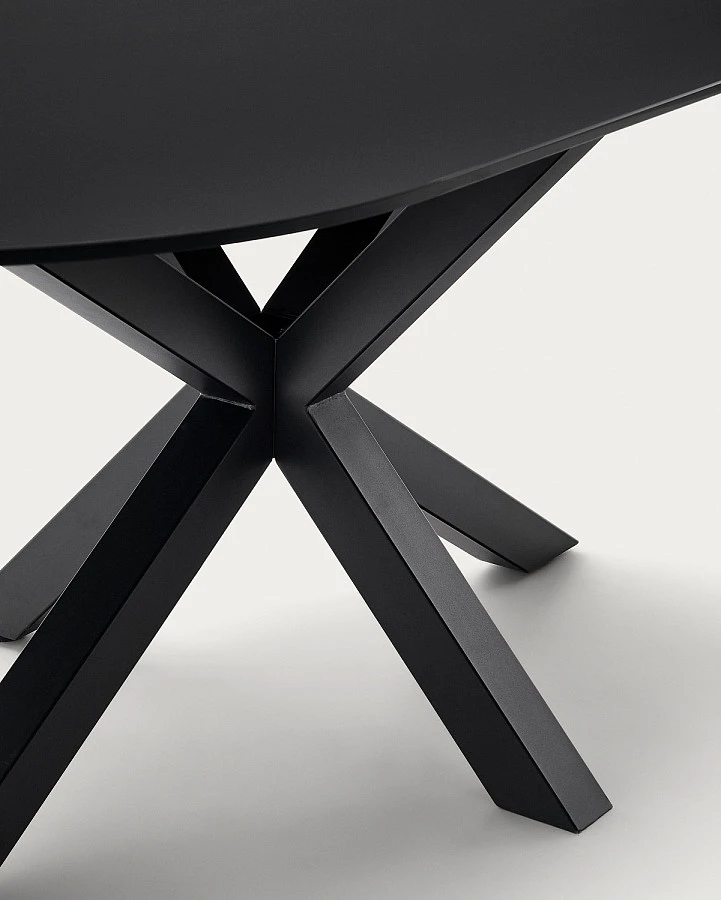 Стол Argo черн.стекло/черн. Ø200x100см - фото 7