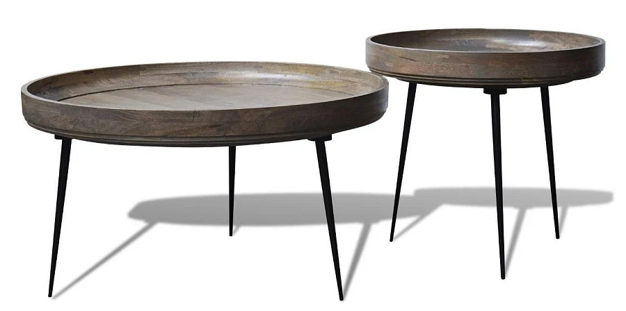 Набор столиков из массива, платина