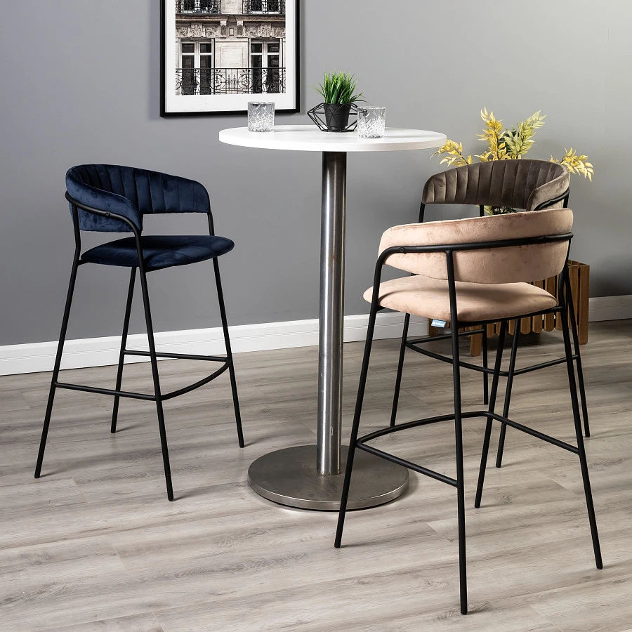 Стул барный Portman синий - фото 10