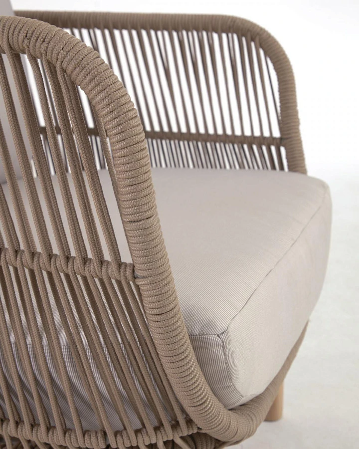 Кресло Catalina из бежевой веревки/массив акации - фото 19
