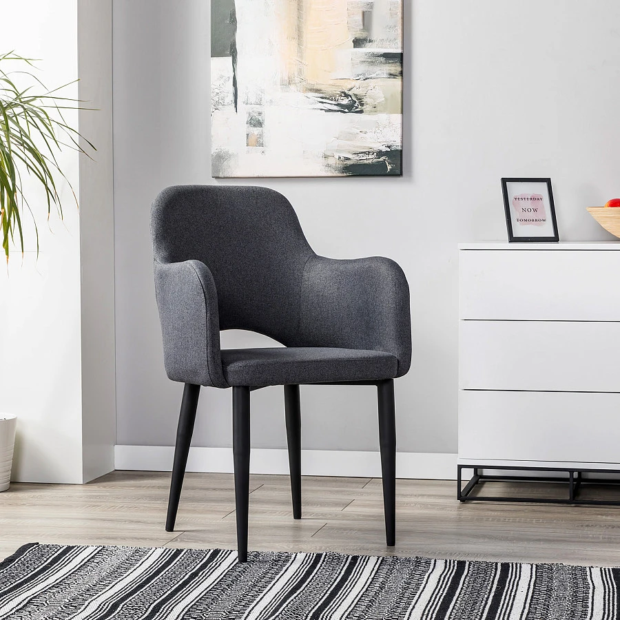 Кресло Ledger темно-серый/черный - фото 10