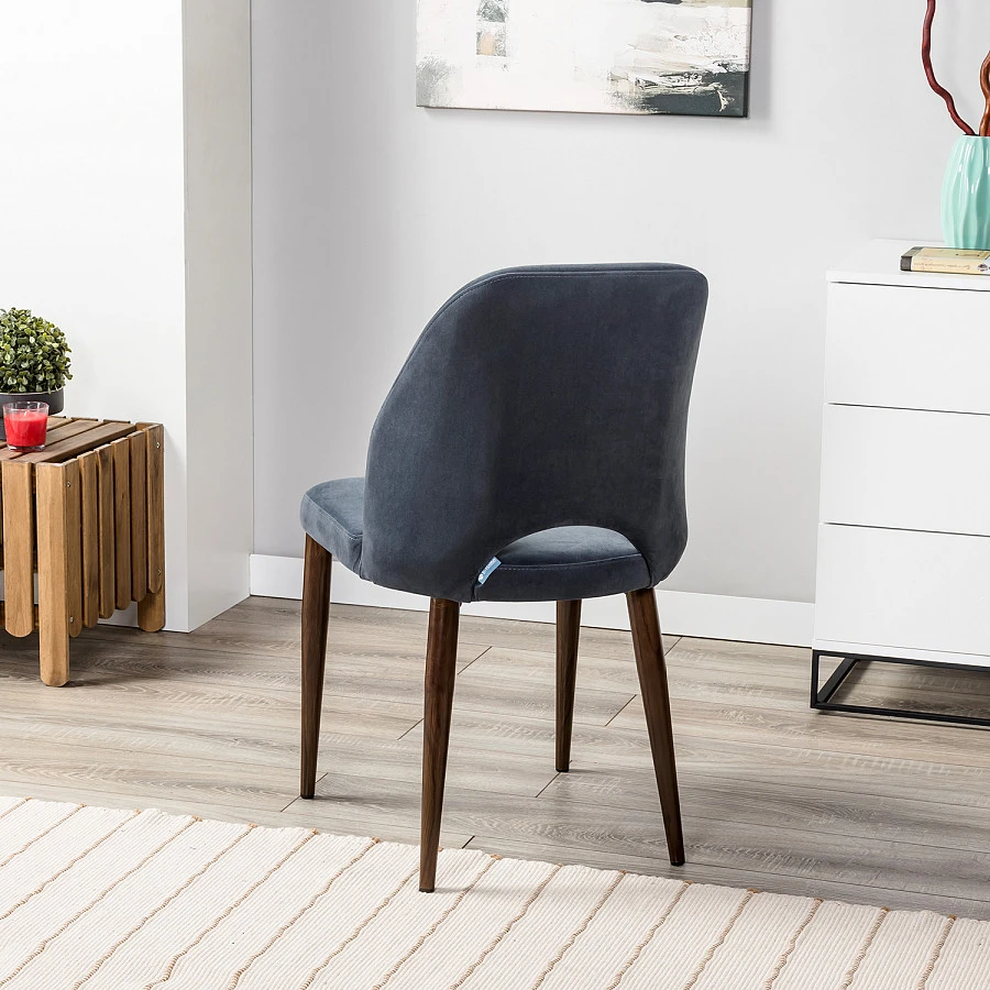 Стул Ledger Diag grey/т. орех - фото 8