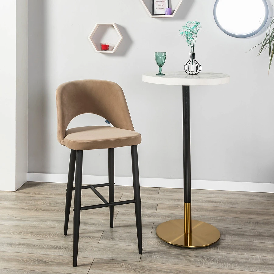 Кресло Бар.Lars Diag beige/черный - фото 8