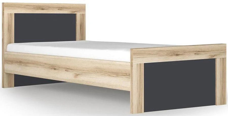 Кровать 900 Вега Скандинавия Дуб каньон/Антрацит