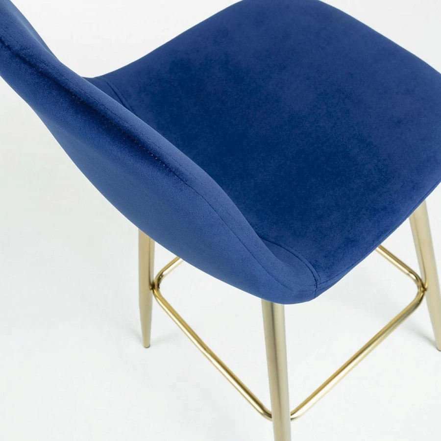 Барный стул Nilson темно-синий - фото 4