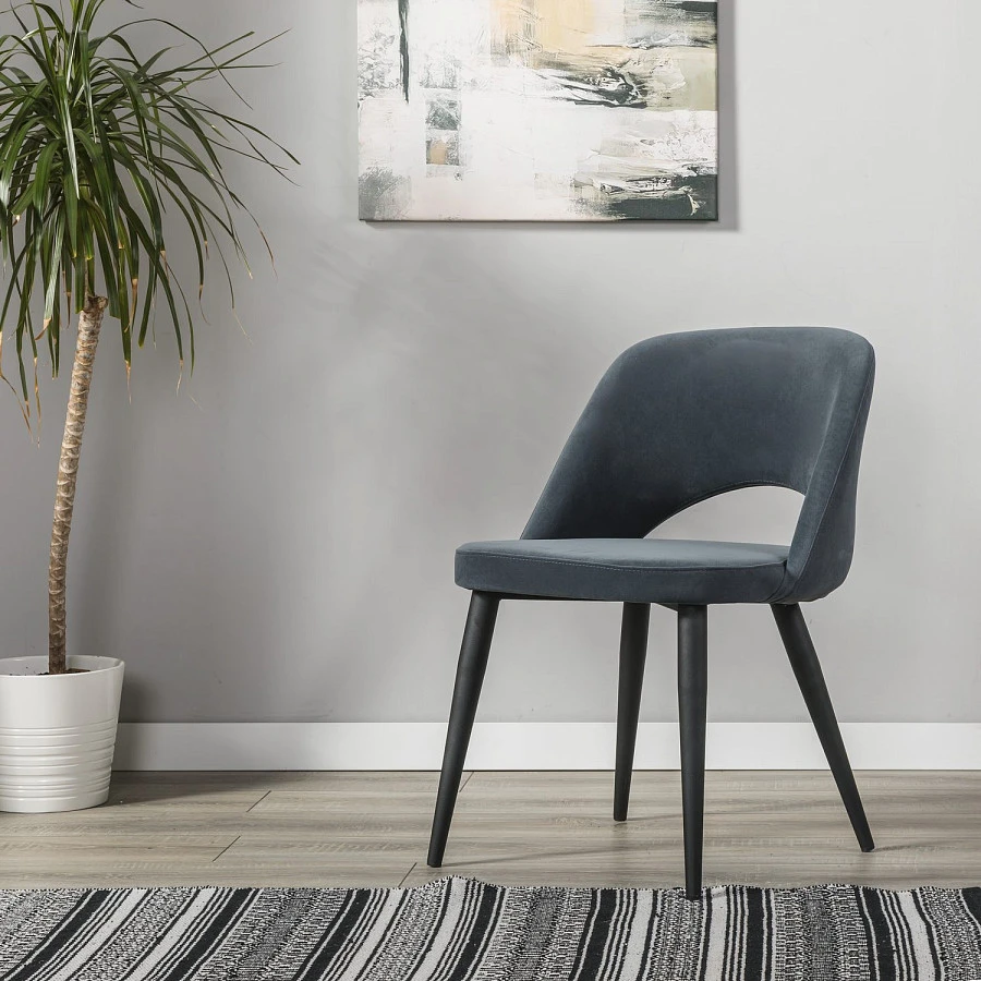 Кресло Lars Diag grey/черный - фото 10