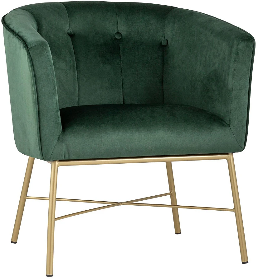 Кресло Шале велюр зеленый