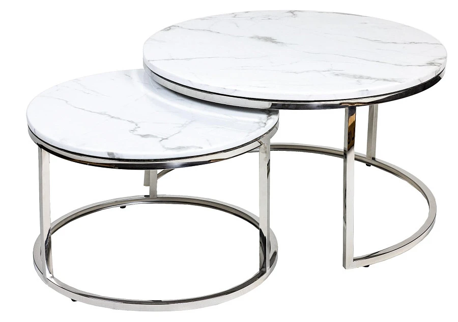 Кофейный столик Silvy Marble (набор из 2-х штук)