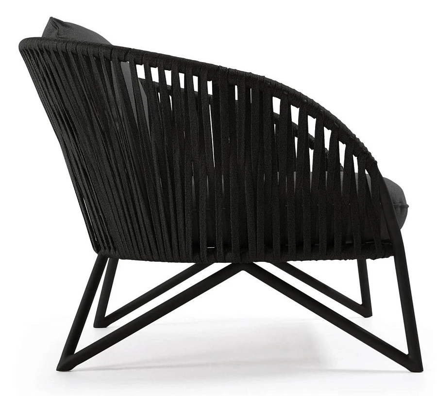 Веревочное кресло Branzie черное - фото 14