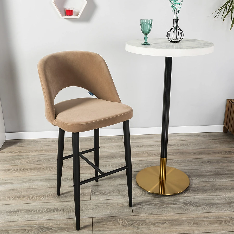 Кресло Бар.Lars Diag beige/черный - фото 9