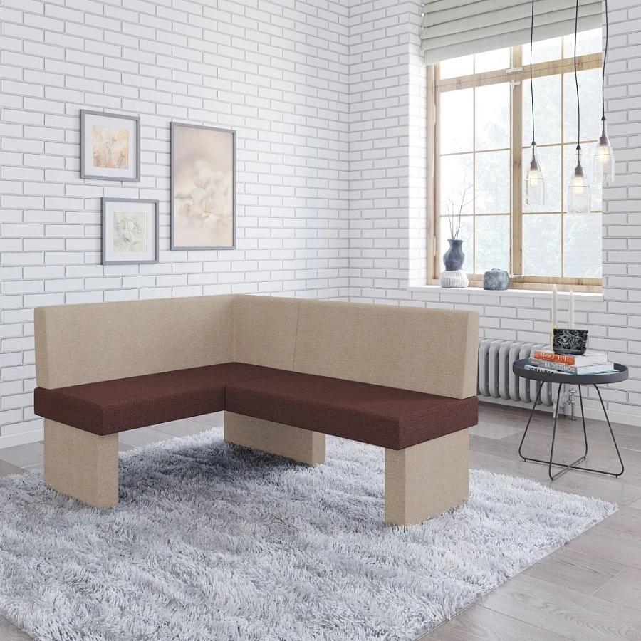 Диван кухон. Ratio 120-158 L beige/coffe - фото 3