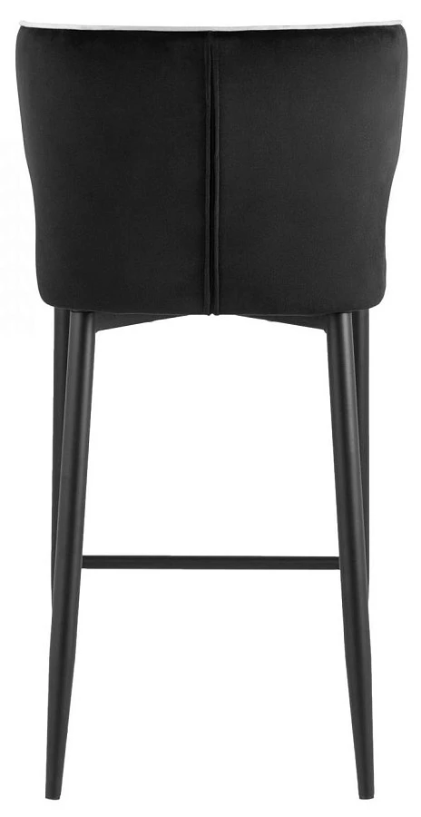 Стул полубарный Матео с кантом велюр черный - фото 4