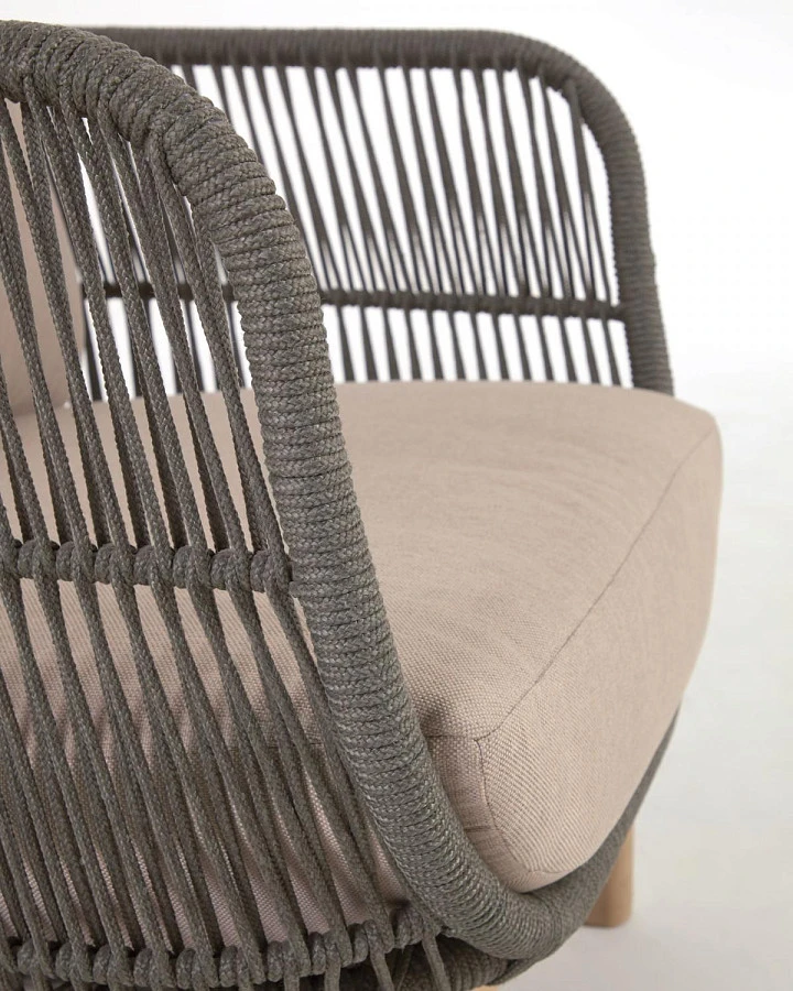 Кресло Catalina из зеленой веревки/массив акации - фото 18