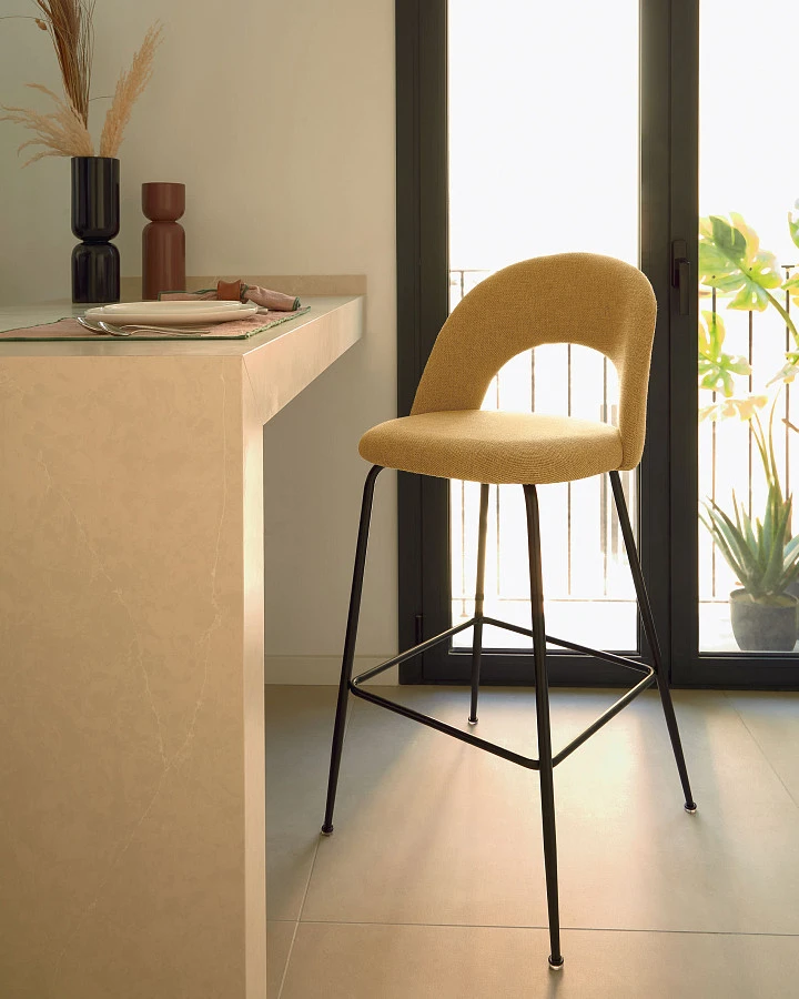 Полубарный стул Mahalia горчично-желтый - фото 2