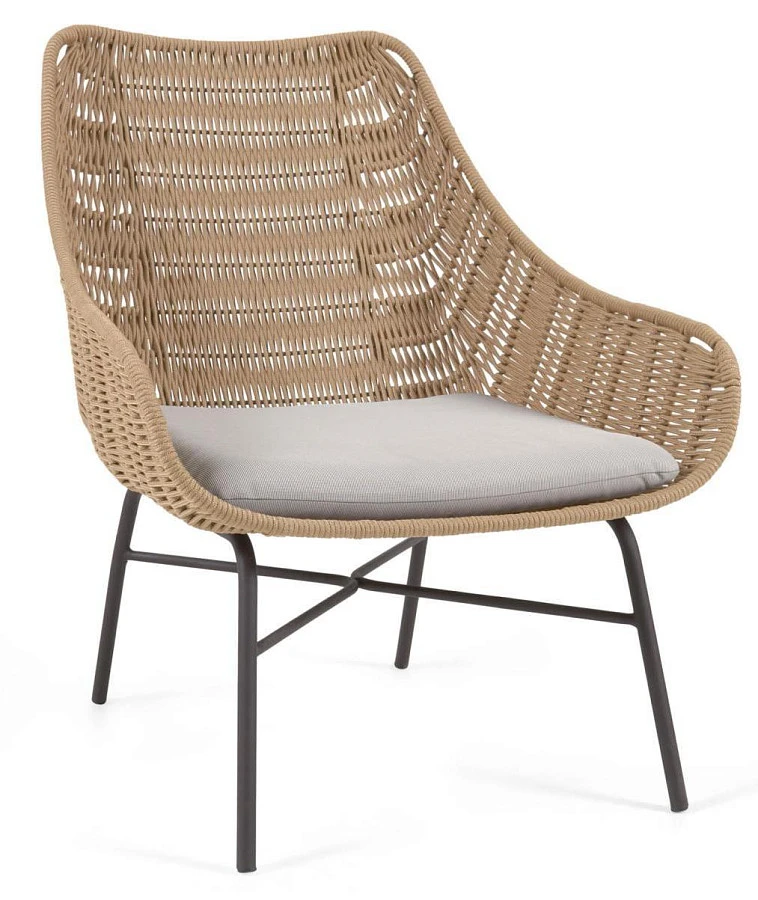 Веревочное кресло Abeli бежевого цвета