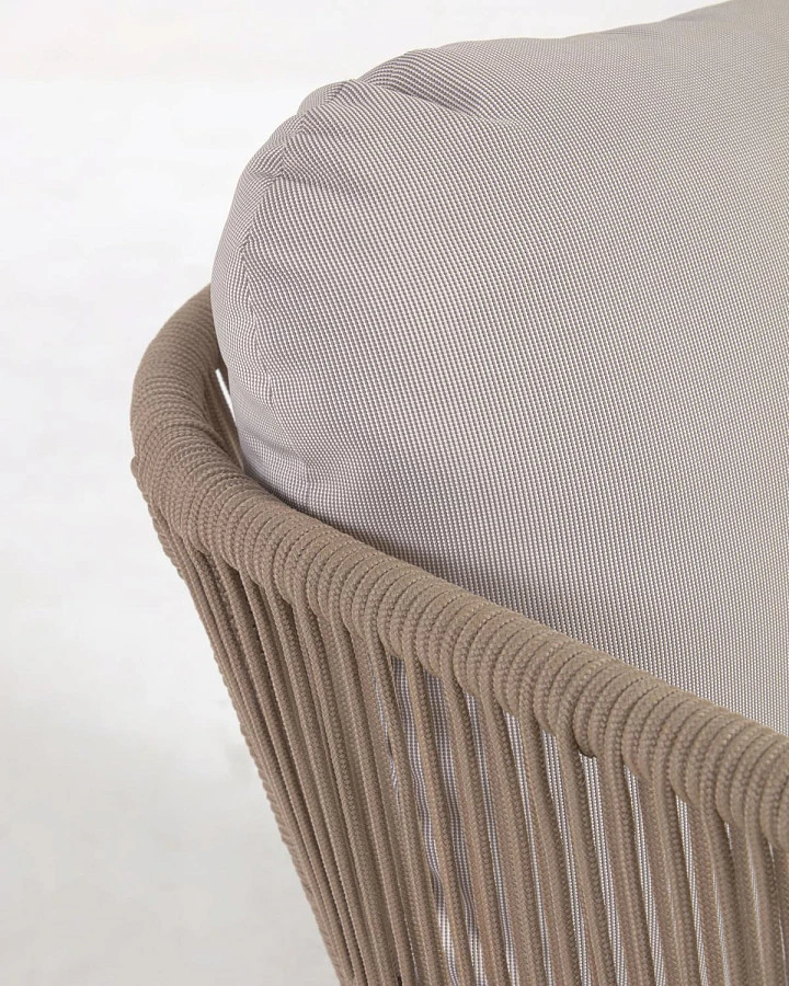 Кресло Catalina из бежевой веревки/массив акации - фото 18