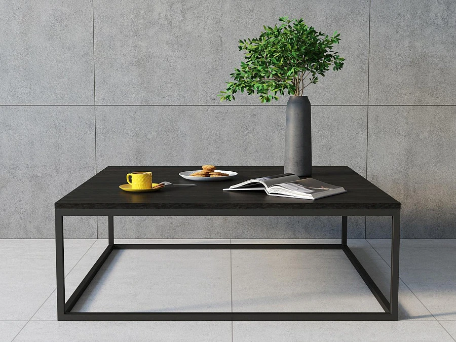 Стол журнальный Мальборк Квадро Венге лофт - фото 3