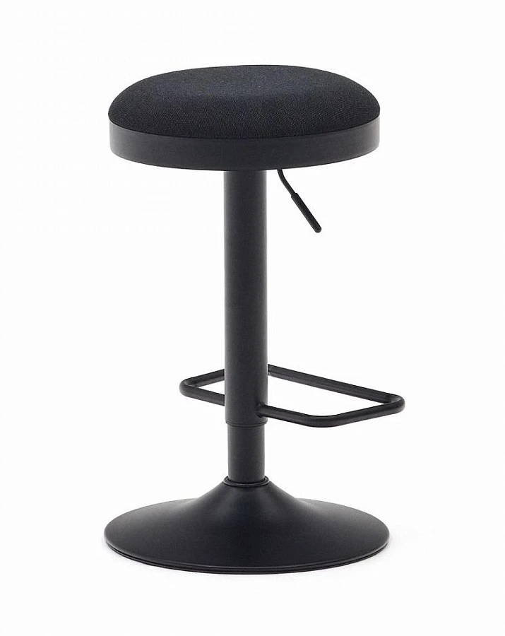 Табурет Zaib из черн. синели/матовой стали - фото 3