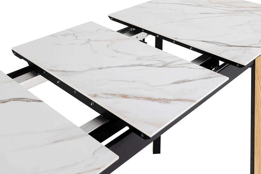 Стол раздвиж. Combi Ceramic  140-180 Automatic Natur/Light marble - фото 6