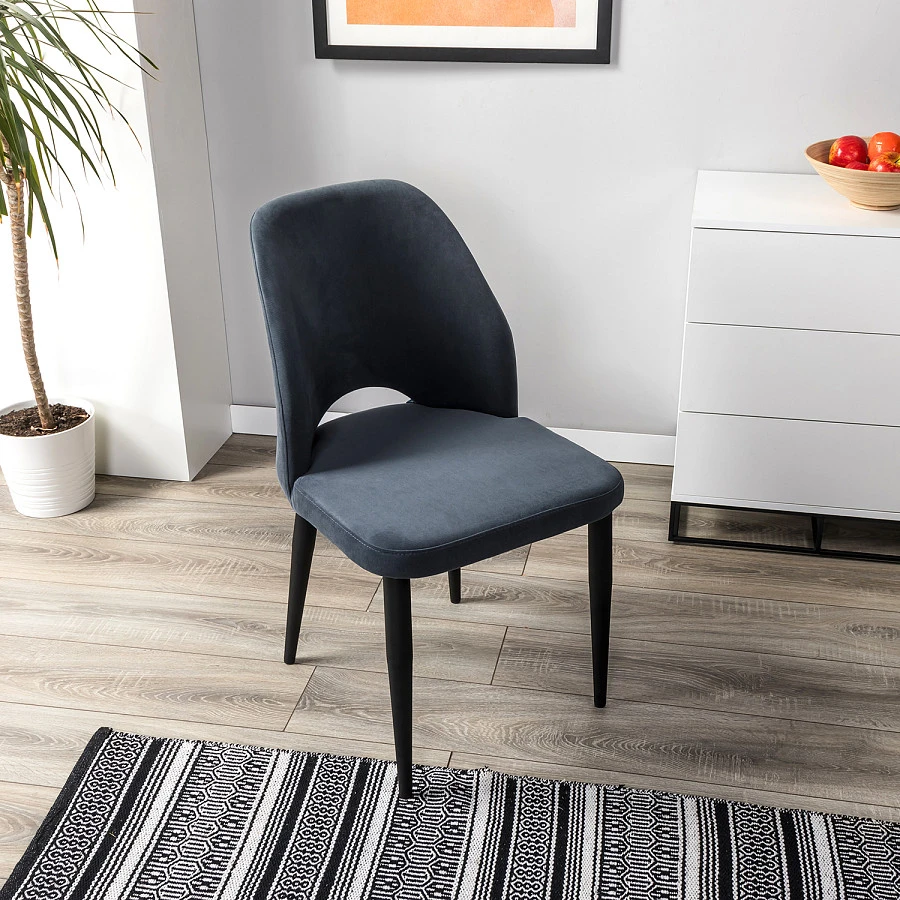 Стул Ledger Diag grey/черный - фото 9