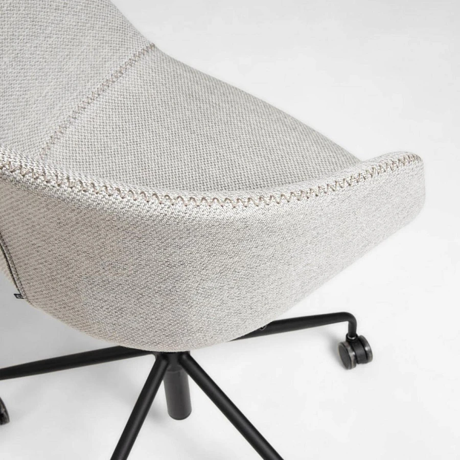 Офисное кресло Yvette светло-серое - фото 4