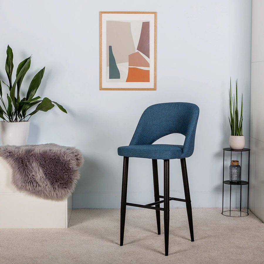 Кресло Бар Lars БлюАрт/Черный - фото 6