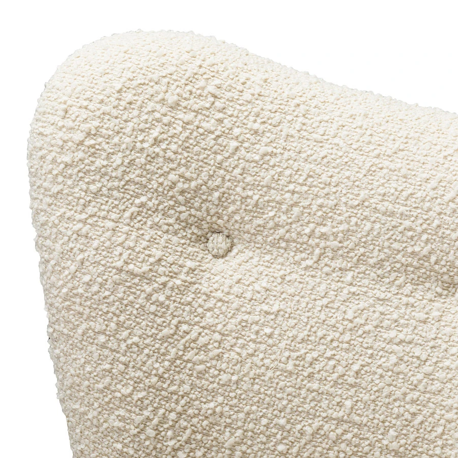 Кресло Хайбэк бежевый/нат. бук - фото 6