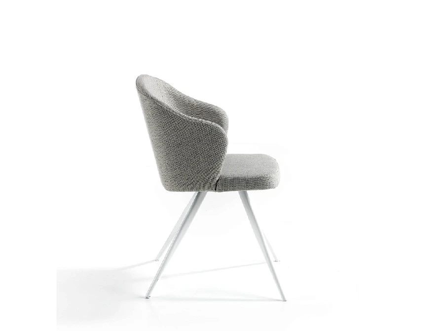 Стул F3208-GRIS /4057 черные ножки - фото 9