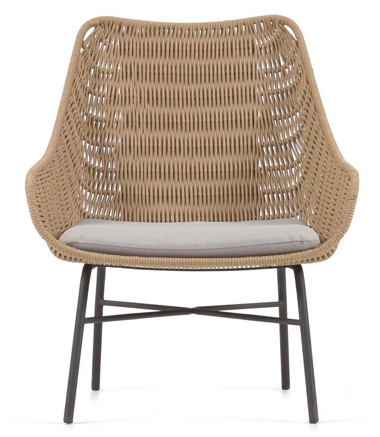 Веревочное кресло Abeli бежевого цвета - фото 9