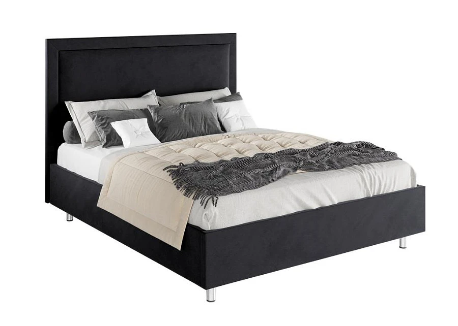 Кровать Юнит 180х200 чёрного цвета