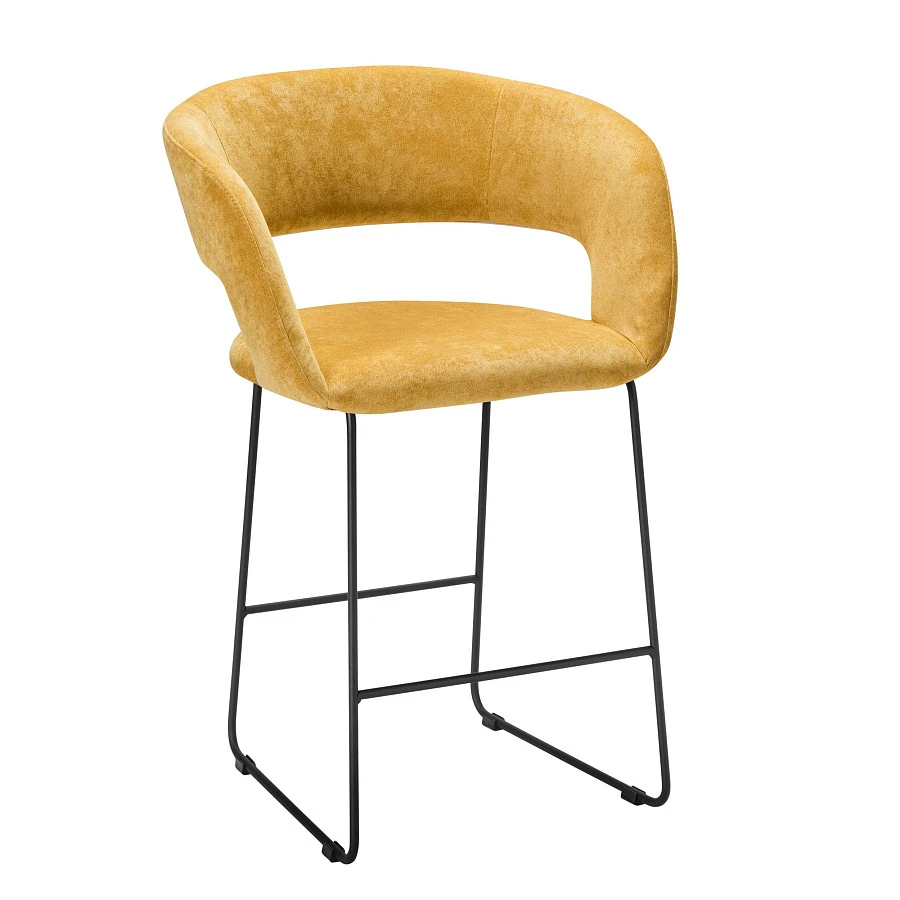 Кресло полубар Hugs желтый/Линк