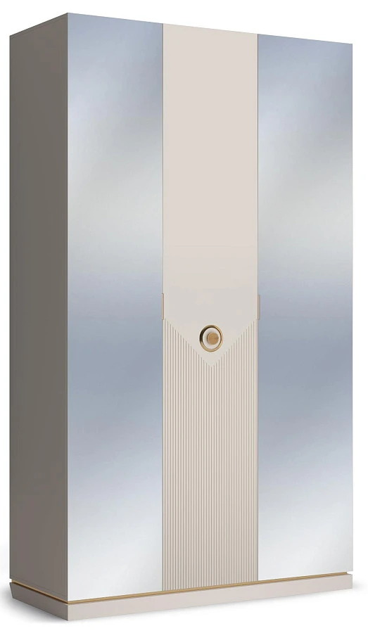 Шкаф 3-х дверный Капри с 2 зеркальными дверями