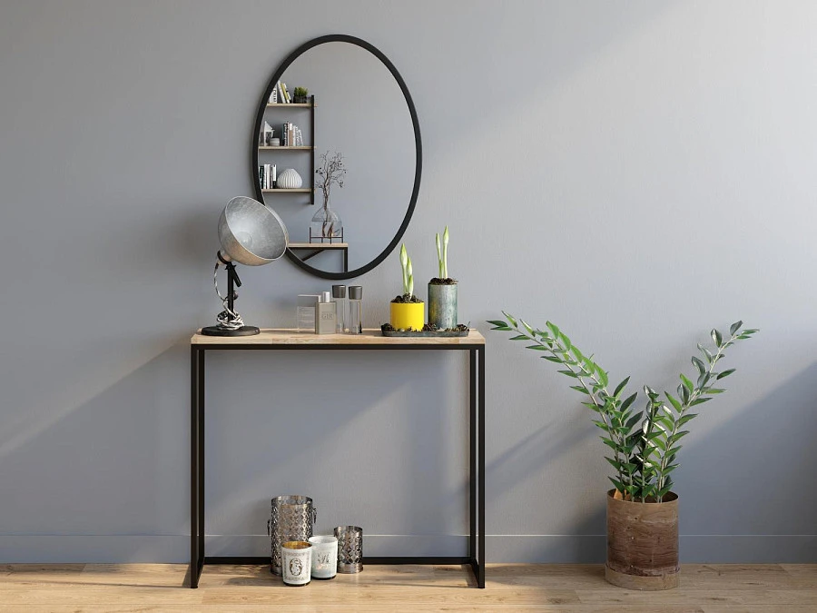 Стол консольный Мальборк Дуб лофт - фото 4