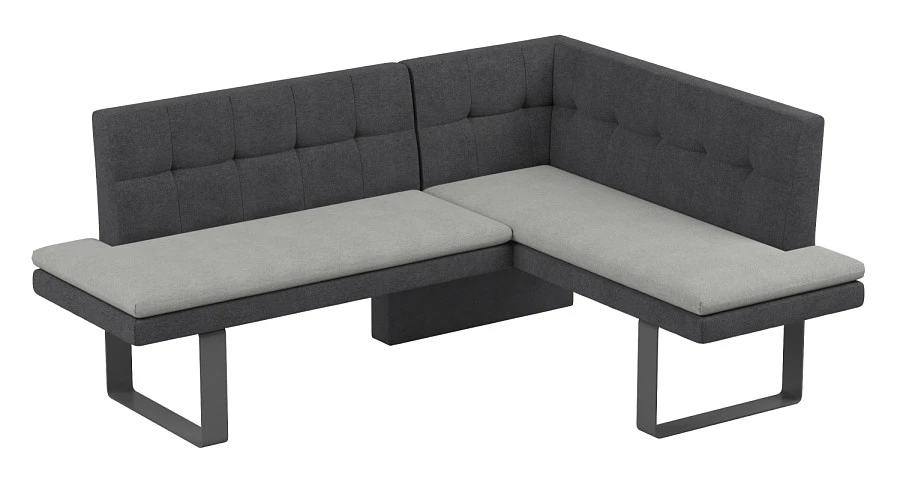 Диван кухон. Magiс 178-140 R grey/silver