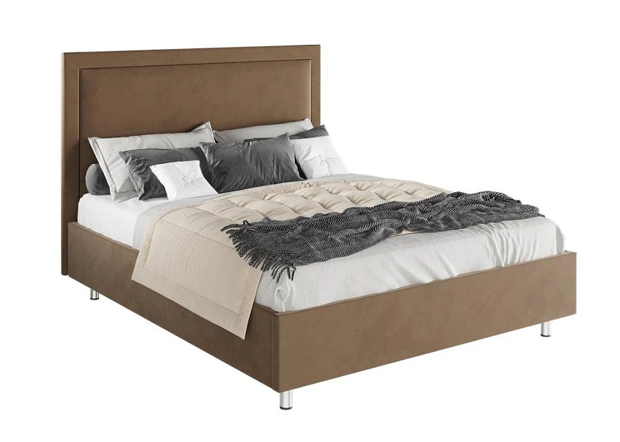 Кровать Юнит  180х200 коричневого цвета