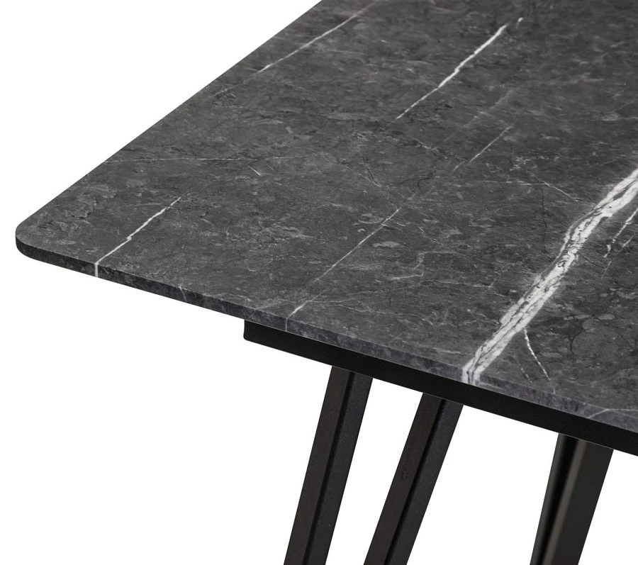 Стол Диего раскладной 140-180*80 мрамор графит - фото 7