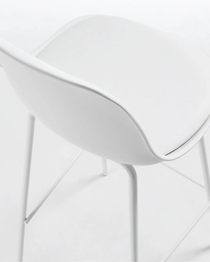 Полубарный стул Lysha белый - фото 7