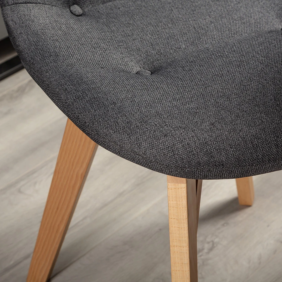 Стул Eames lite тёмно-серый/натур. Бук - фото 12