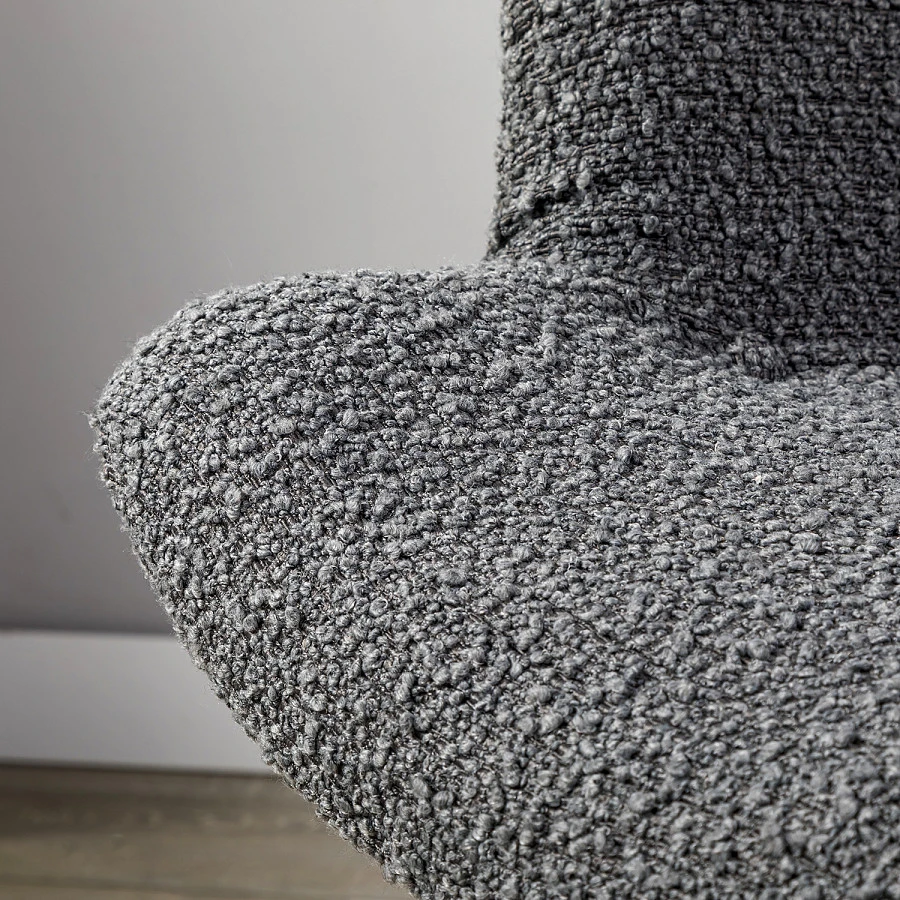 Кресло Хайбэк темно-серый/т.орех - фото 15