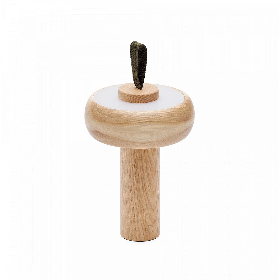 Luba лампа из массива ясеня/зеленой хлоп. ручкой