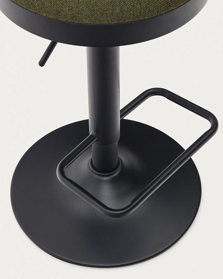 Табурет Zaib синели тм.-зел./ черн.мат.сталь - фото 7