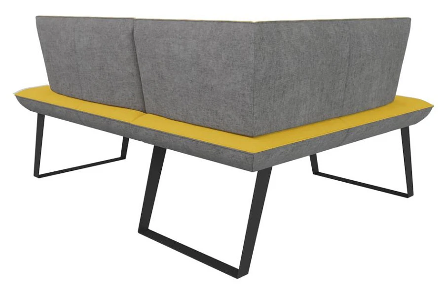 Диван кухон. Cosmo 120-158 L sunny/graphite - фото 2