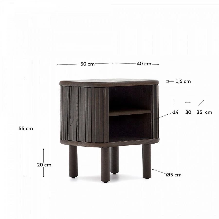 Mailen Тумба прикроват./тм.ясен.шпон 50x55см - фото 2