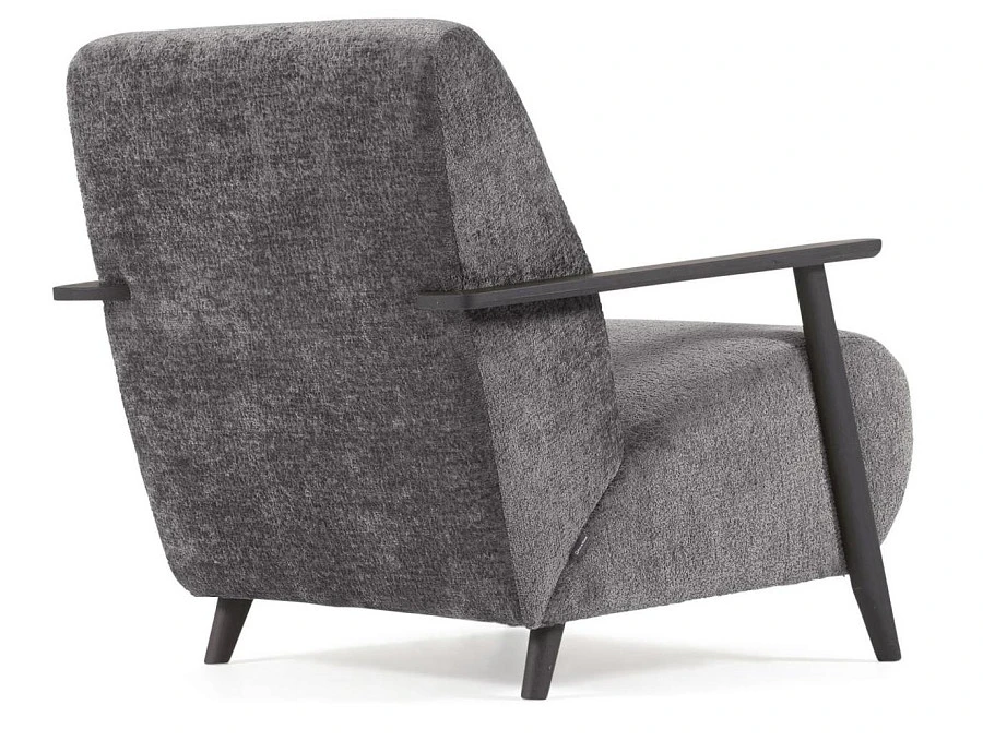 Кресло Marthan из серой синели /венге - фото 5