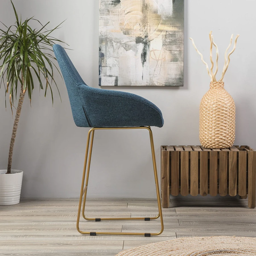 Кресло полубар Kent БлюАрт/ЛинкЗолот - фото 9