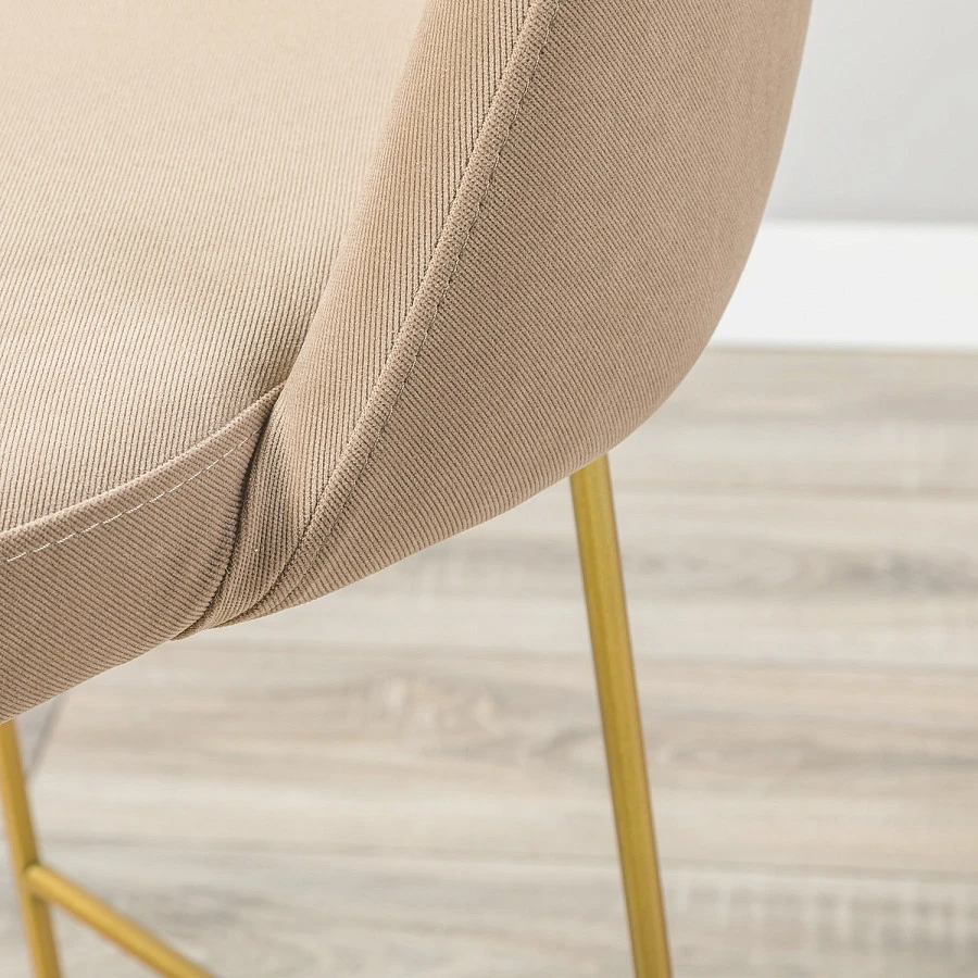 Кресло полубар Lars Diag beige/Линк золото - фото 13