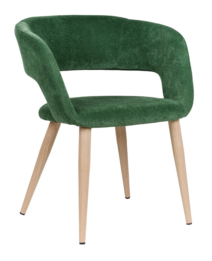 Кресло Hugs зеленый/нат.дуб