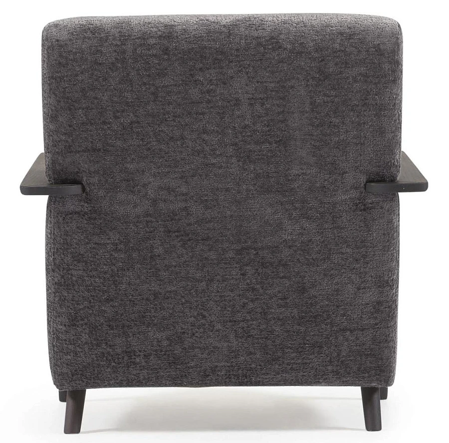 Кресло Marthan из серой синели /венге - фото 6