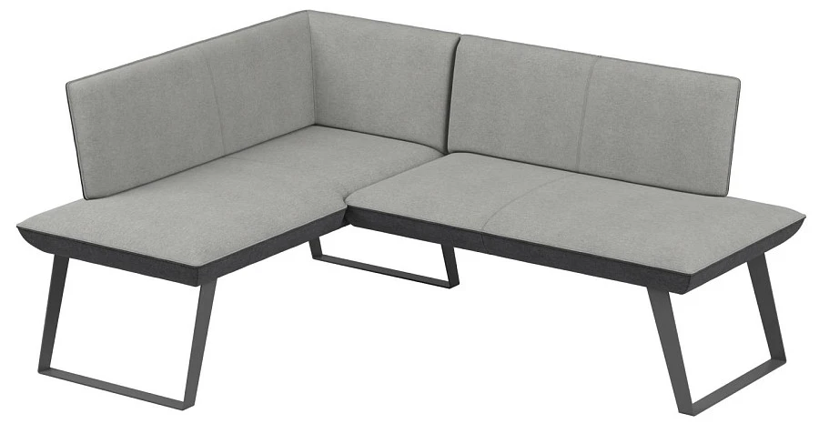 Диван кухон. Cosmo 140-178 L silver/grey