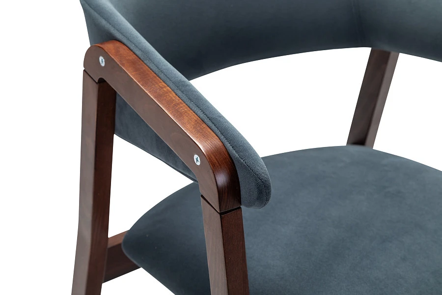 Кресло Dalia Soft Grey/Темный орех - фото 6